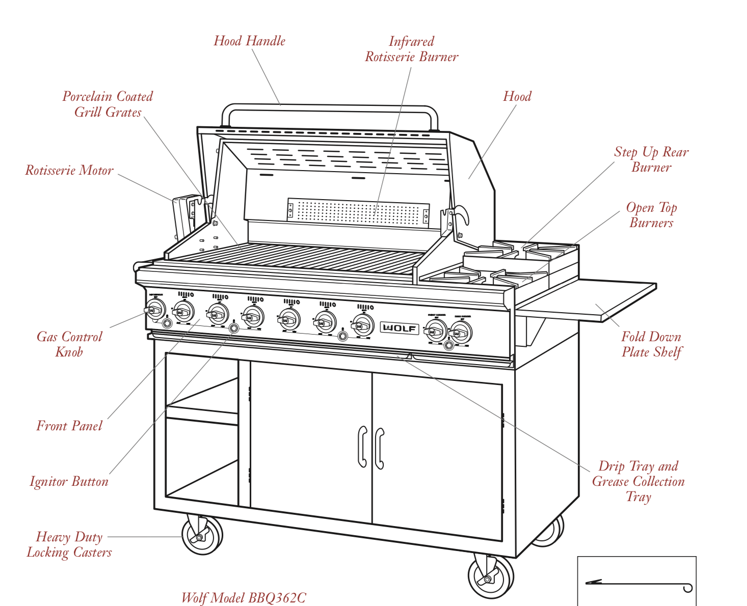 Wolf 42 Outdoor Gas Grill (OG42)