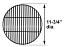 97011 Round Grill Grate, Porcelain Coated | 11-3/4" dia. with Dimensions