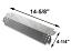 NGHP3 USA-Made Nexgrill Heat Plate, Stainless Steel | 14-5/8" x 4-3/16" with Dimensions