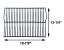 Charbroil Cooking Grid, Porcelain-Coated | 18-7/8" x 13-1/4" | 50402 | with Dimensions