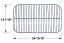 Backyard Grill Cooking Grid, Porcelain Steel Wire | 14-7/8" x 24-13/16" | 50071 | with Dimensions