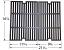 64022 Cast Iron Cooking Grid Set - 16-7/8" x 21-3/16" with Dimensions