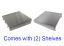 Fold Down Shelf Kit, Stainless Steel | Comes with (2) Shelves | GGDDSKG