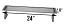Phoenix / Holland Warming Rack, Stainless Steel | 24″ x 8″ | SDSCS | Replaces Holland OEM #: BHA3002 | with Dimensions