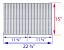 Cooking Grid, Stainless Steel (2 Required) | 15″ x 11-3/8″ | CG12SS | 2 Grids with Dimensions