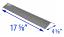 Bull Heat Plate, Stainless Steel | 17-5/8″ x 4-5/8″ | OEM #: 16631 | with Dimensions