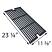 Viking Cooking Grid, Cast-Iron | 23-1/4" x 11-3/8" | OEM #: 002369-000 CG107PCI | with Dimensions