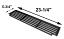 Viking Cooking Grid, Cast-Iron | 23-1/4 x 5-3/4" | OEM: 032370-000 CG108PCI | with Dimensions