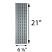 Viking Heat Plate, Stainless Steel | 21" x 6-1/8" | 94091 VIKHP1 | with Dimensions