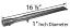 Uniflame / Brinkmann Tube Burner, Stainless Steel | 16-1/8" | 18311 UFT2 | with Dimensions
