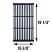 Cooking Grid, Porcelain Cast Iron | 19-1/4" x 10-3/8" (Multiple Required) | CG69PCI | with Dimensions