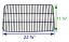 Charbroil Cooking Grid, Porcelain-Coated | 11-7/8" x 22-3/8" | 55081 CG49SS | with Dimensions