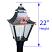 Chateau Series Lamp Head, Propane (LP) / Dual Inverted | GG2A-P | with Dimensions