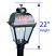 Georgian Series Lamp Head, Propane (LP) / Dual Inverted | HJ3A-P | with Dimensions