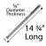 Charbroil Tube Burner, Stainless Steel | 14-3/4" | CBP14, OEM: G466-2500-W1 | Dimensions