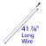 Kenmore / Master Forge, Ignitor/Electrode | 41-7/8" Long Wire | 03118 | with Dimensions