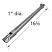 Lazy Man Pipe Burner, Stainless Steel | 16-5/8" | 12701 | Dimensions