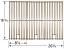 Nexgrill 3-pc Cooking Grid, Stainless Steel | 18-13/16" x 26-5/8" | 5S773 | with Dimensions