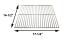 CG10SS Charmglow Cooking Grid, Stainless Steel - 14-1/2" x 17-1/4" with Dimensions