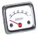 MHP Temperature Gauge, Dual Mounting Holes, Stainless Steel