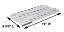 DCSHP1 DCS Heat Plate, Stainless Steel (Multiple Required) | 9-5/8" x 19" with Dimensions